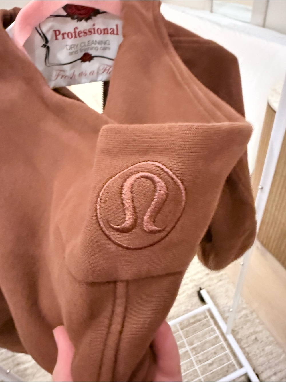 lululemon athletica Brown Half-Zip Hooded Sweater - Picture 3 of 3